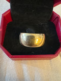 Vintage Polished Gold Dome Band Ring